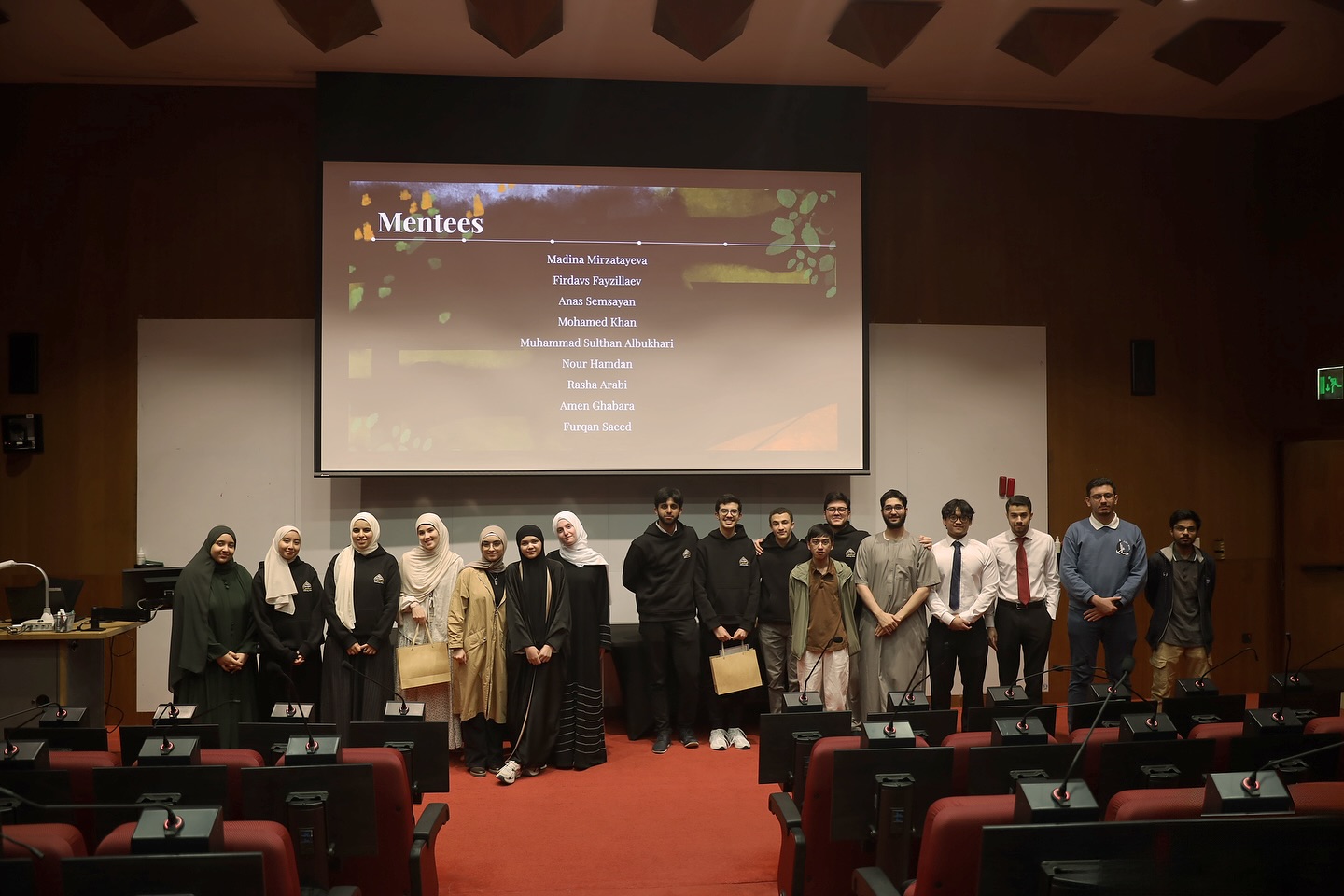 Hifz program participants gathered after an event